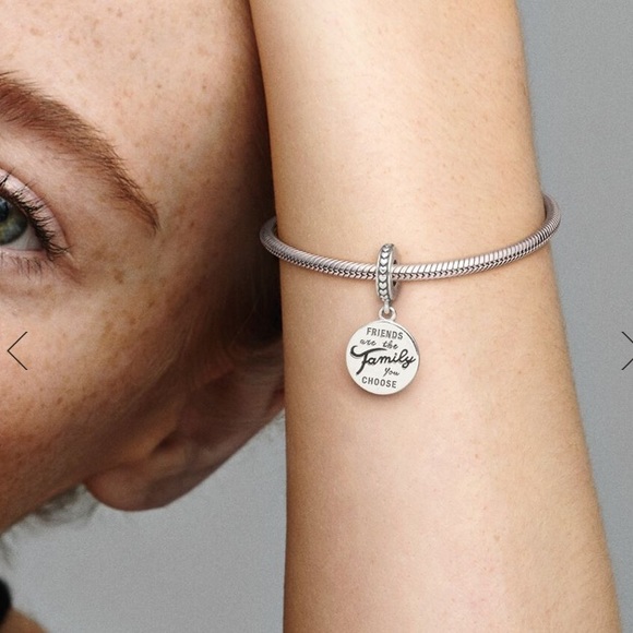 ❤️FRIENDS ARE FAMILY DANGLE CHARM❤️Brand New & Fit All Pandora Charm Bra… - Picture 5 of 8